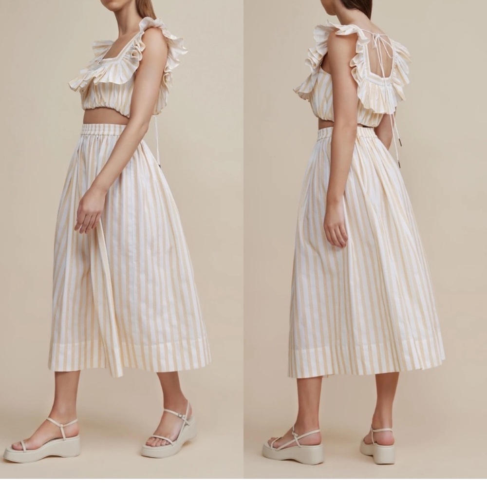 Acler Crop Top and Midi Skirt